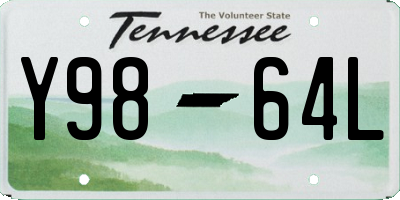 TN license plate Y9864L