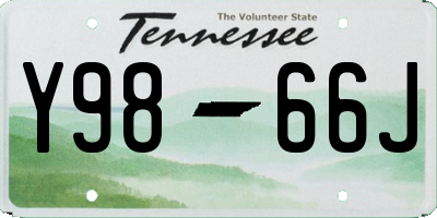 TN license plate Y9866J