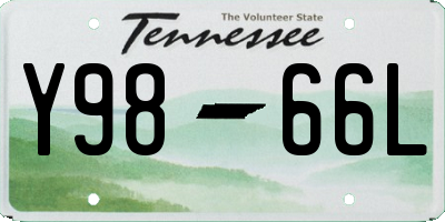 TN license plate Y9866L