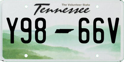 TN license plate Y9866V