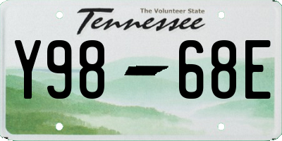 TN license plate Y9868E