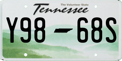 TN license plate Y9868S