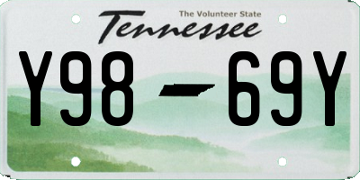 TN license plate Y9869Y