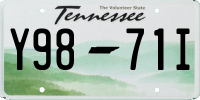 TN license plate Y9871I