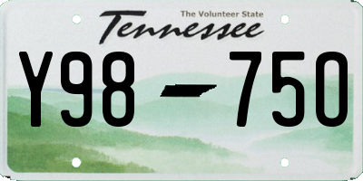 TN license plate Y9875O