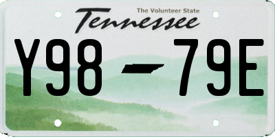 TN license plate Y9879E
