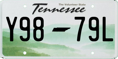 TN license plate Y9879L
