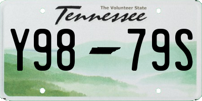 TN license plate Y9879S