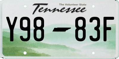 TN license plate Y9883F