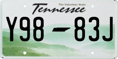 TN license plate Y9883J