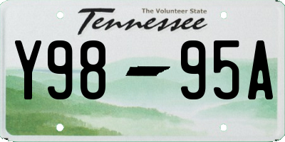TN license plate Y9895A