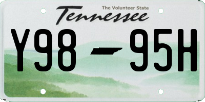 TN license plate Y9895H