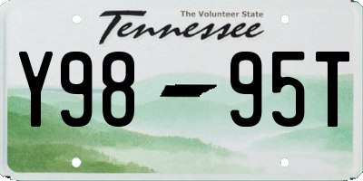 TN license plate Y9895T