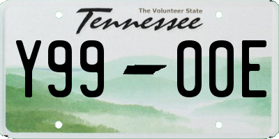 TN license plate Y9900E
