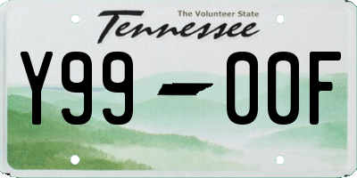 TN license plate Y9900F