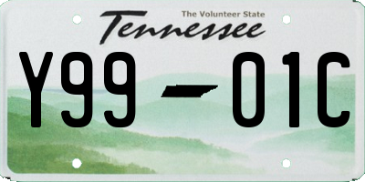 TN license plate Y9901C