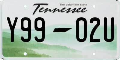 TN license plate Y9902U