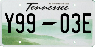 TN license plate Y9903E