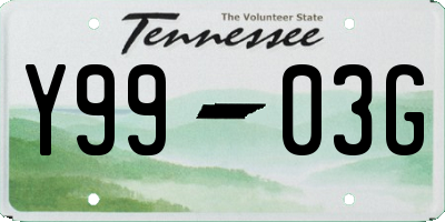 TN license plate Y9903G
