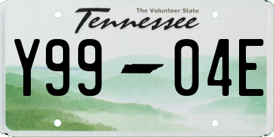 TN license plate Y9904E
