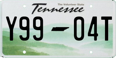 TN license plate Y9904T