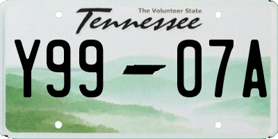 TN license plate Y9907A