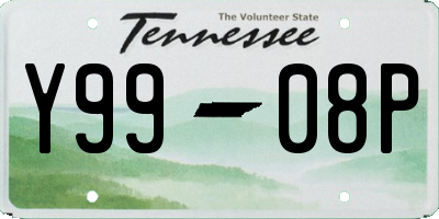 TN license plate Y9908P