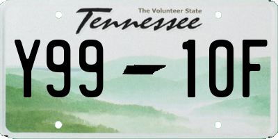TN license plate Y9910F