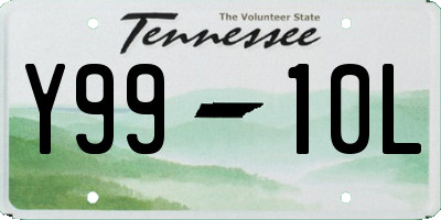 TN license plate Y9910L