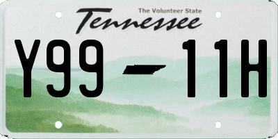 TN license plate Y9911H