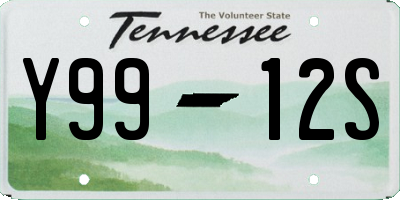 TN license plate Y9912S