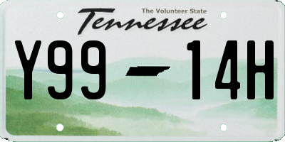 TN license plate Y9914H
