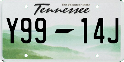 TN license plate Y9914J