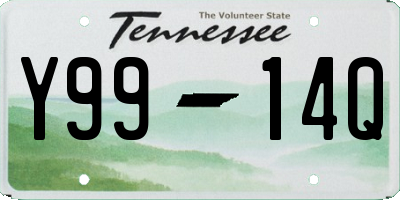 TN license plate Y9914Q