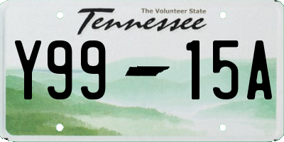 TN license plate Y9915A