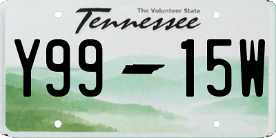 TN license plate Y9915W