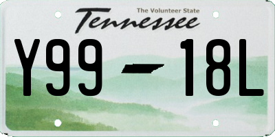 TN license plate Y9918L