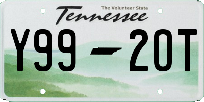 TN license plate Y9920T