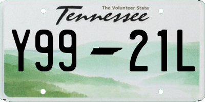 TN license plate Y9921L