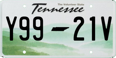 TN license plate Y9921V
