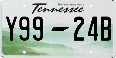 TN license plate Y9924B