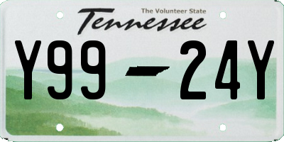 TN license plate Y9924Y