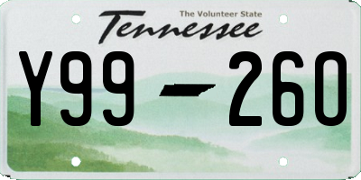 TN license plate Y9926O