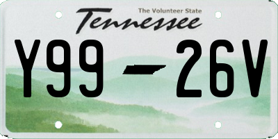 TN license plate Y9926V