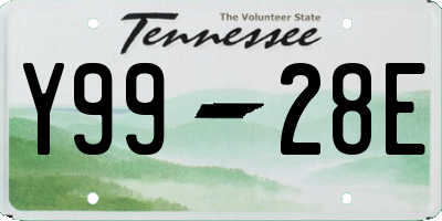 TN license plate Y9928E