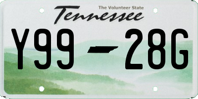TN license plate Y9928G