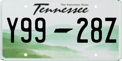 TN license plate Y9928Z