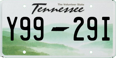 TN license plate Y9929I