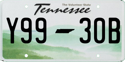 TN license plate Y9930B
