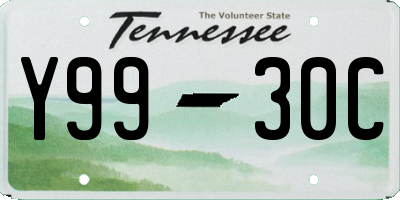 TN license plate Y9930C